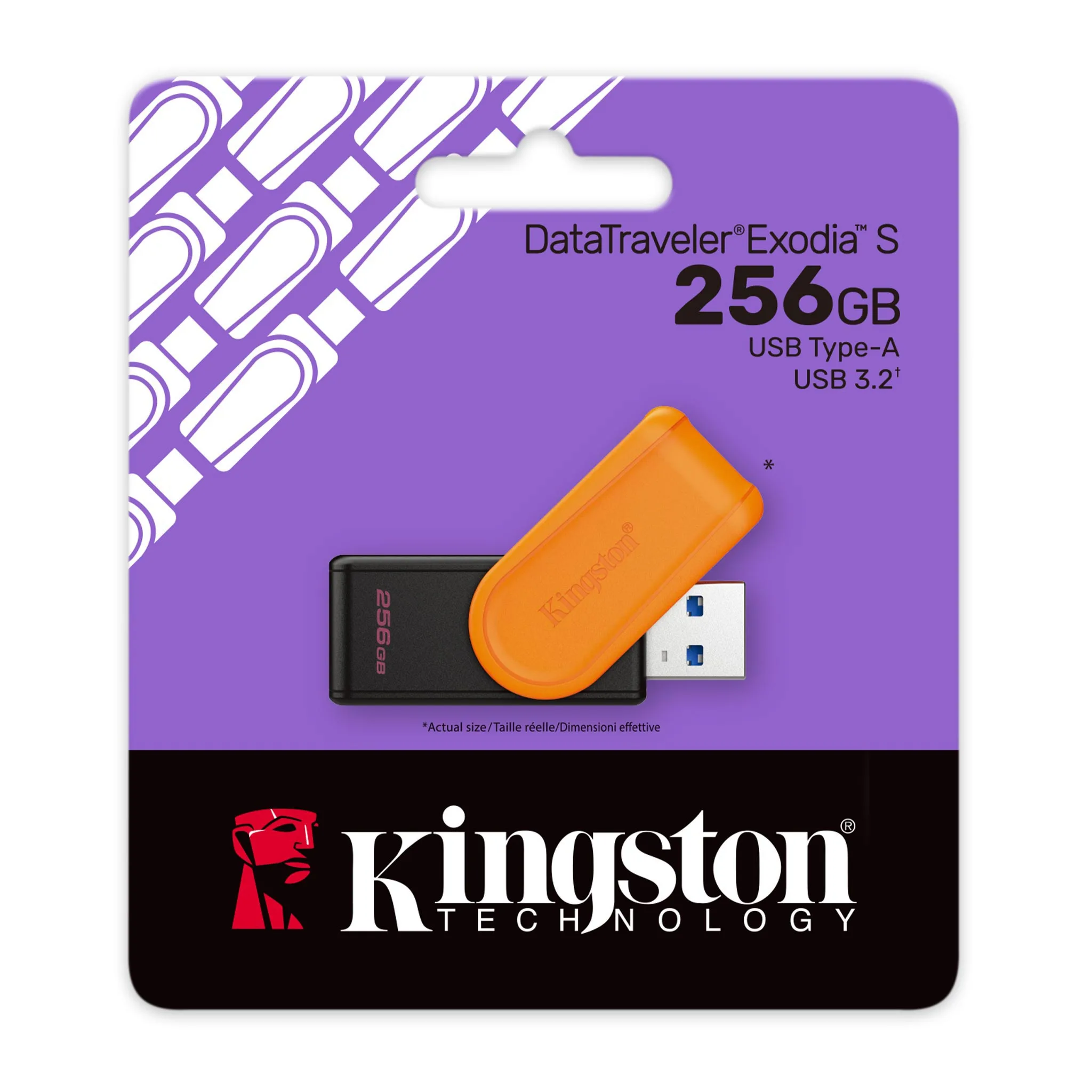 Almacenamiento Pendrive Kingston 256GB 3.2 DataTraveler Exodia S DTXS/256GB
