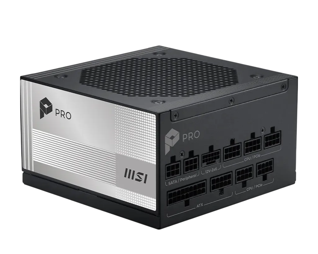 FUENTE CERTIFICADA MSI 1000W PRO 80 PLUS PLATINUM FULL MODULAR