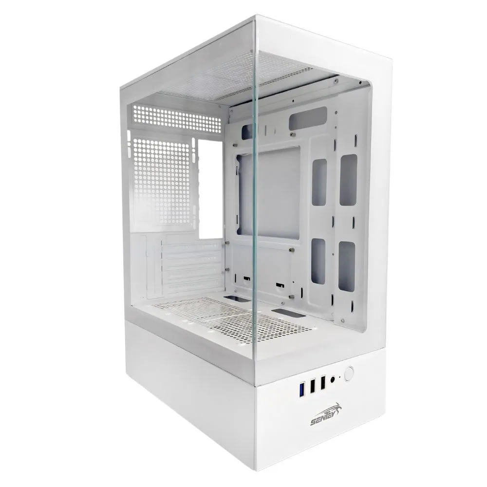 GABINETE GAMER SENTEY H10 WHITE 6100-SF-W