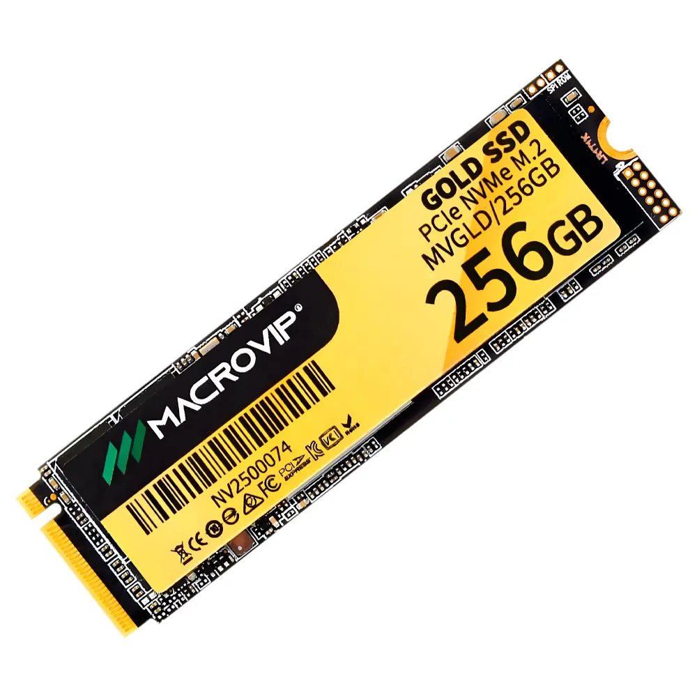 Almacenamiento Disco Solido SSD NVMe Macrovip 256GB Gold M.2 MVGLD/256GB — foto 2