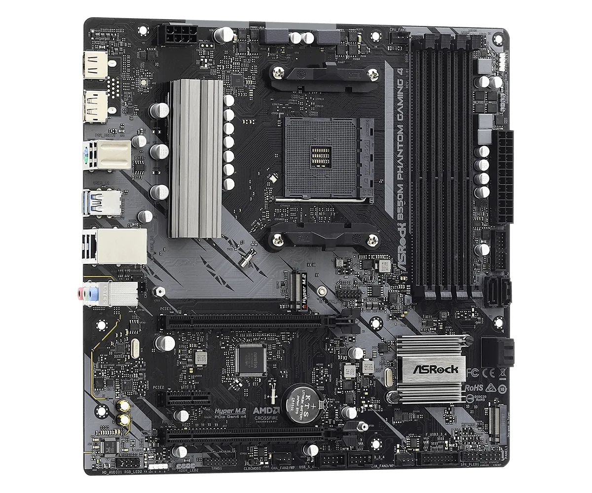 Motherboard Amd Asrock B550M Phantom Gaming 4 AM4 — foto 4