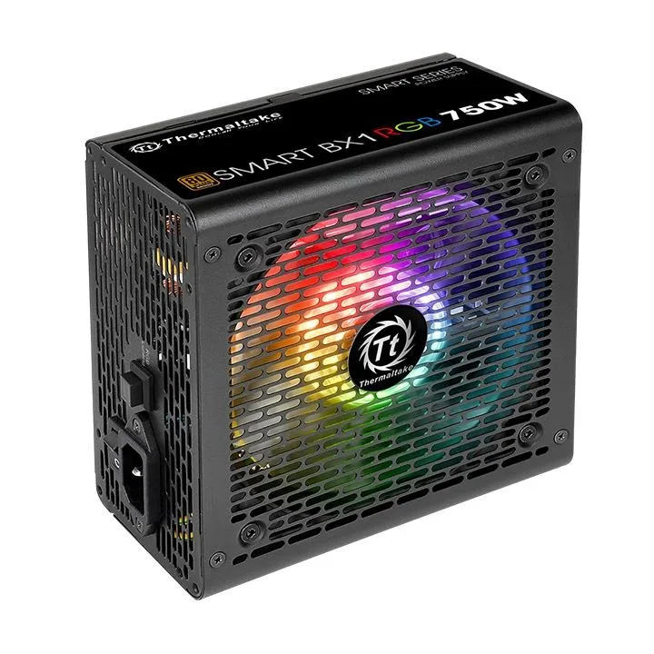 Fuente Certificada Thermaltake 750W Smart BX1 RGB 80 Plus Bronze PS-SPR-0750NHFABG-1