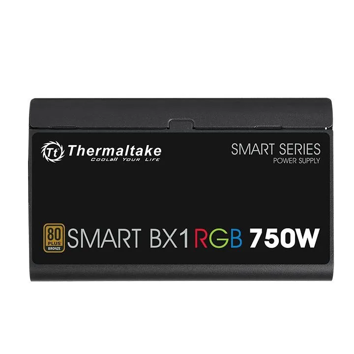 Fuente Certificada Thermaltake 750W Smart BX1 RGB 80 Plus Bronze PS-SPR-0750NHFABG-1