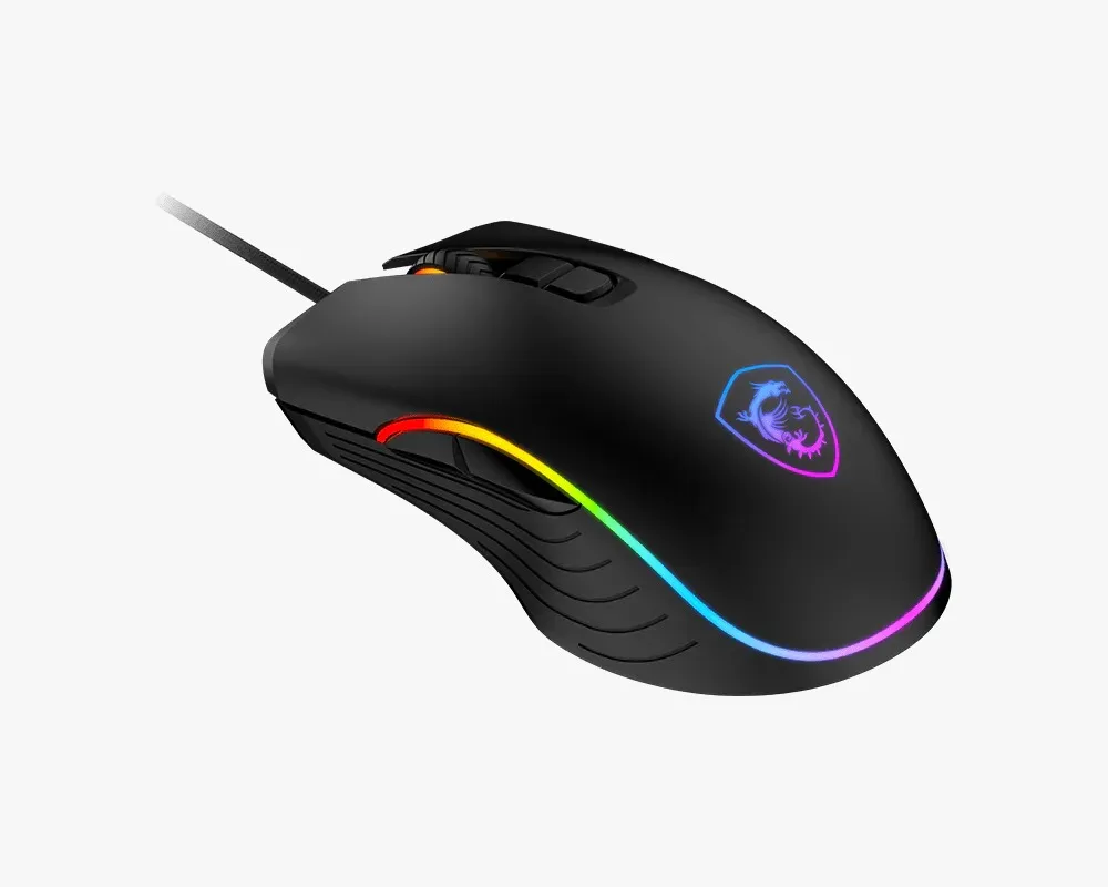 Perifericos Mouse USB MSI Forge GM300 RGB Black Gamer