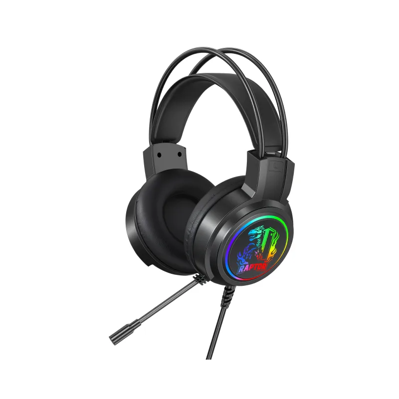 PERIFERICOS AURICULAR RAPTOR SHADOW CORE RGB BLACK JACK 3.5MM GAMER RAP-AURI-RGB-3.5-CR