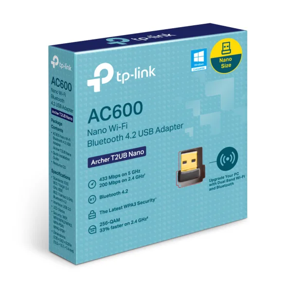 CONECTIVIDAD PLACAS WIFI DUAL BAND TP-LINK USB ARCHER T2UB NANO