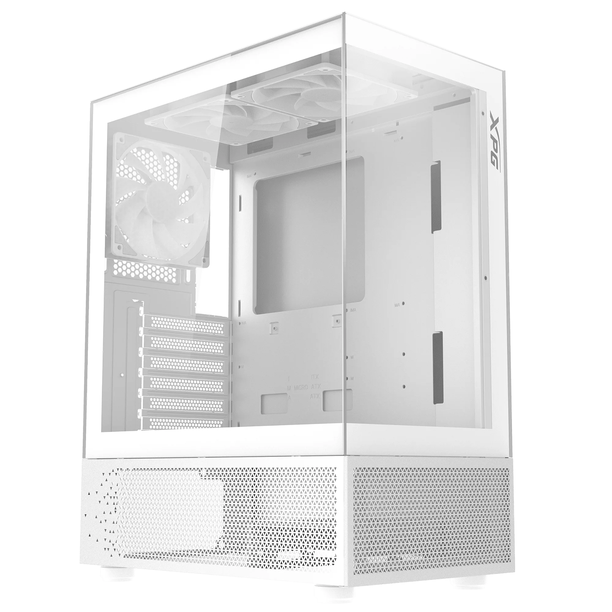 Gabinete Gamer XPG Invader X Mini X5 Fan ARGB White INVADERXMINIMT WH C WW