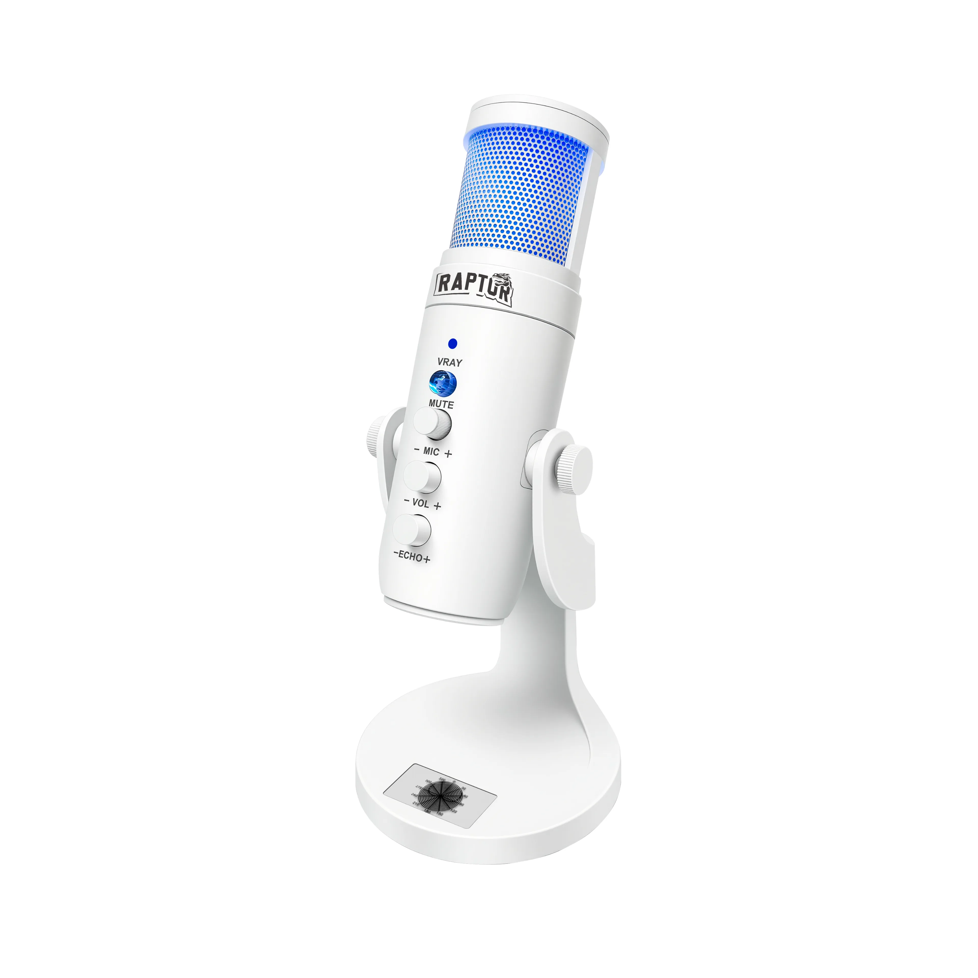 Perifericos Microfono Raptor Vox Pro RGB White RAP-MICRO-PRO-RGB-USB-WH