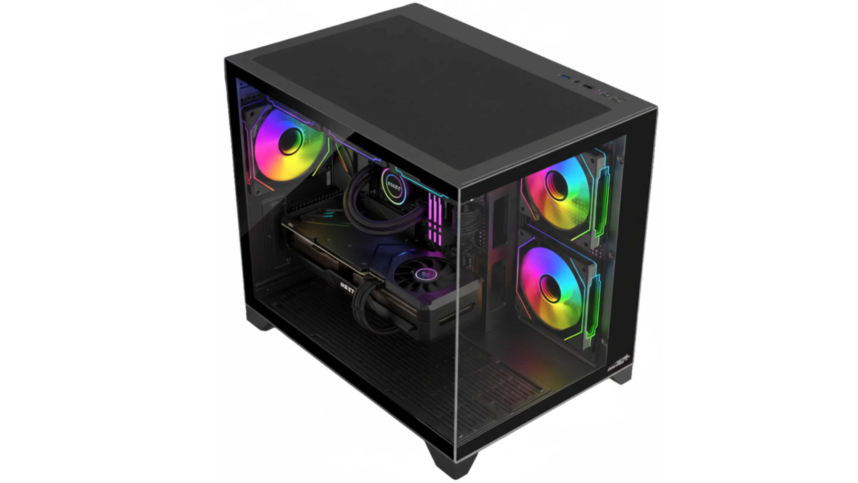 Gabinete Gamer Sentey A20 PWM X3 Fan ARGB Black A20PWM-BLK