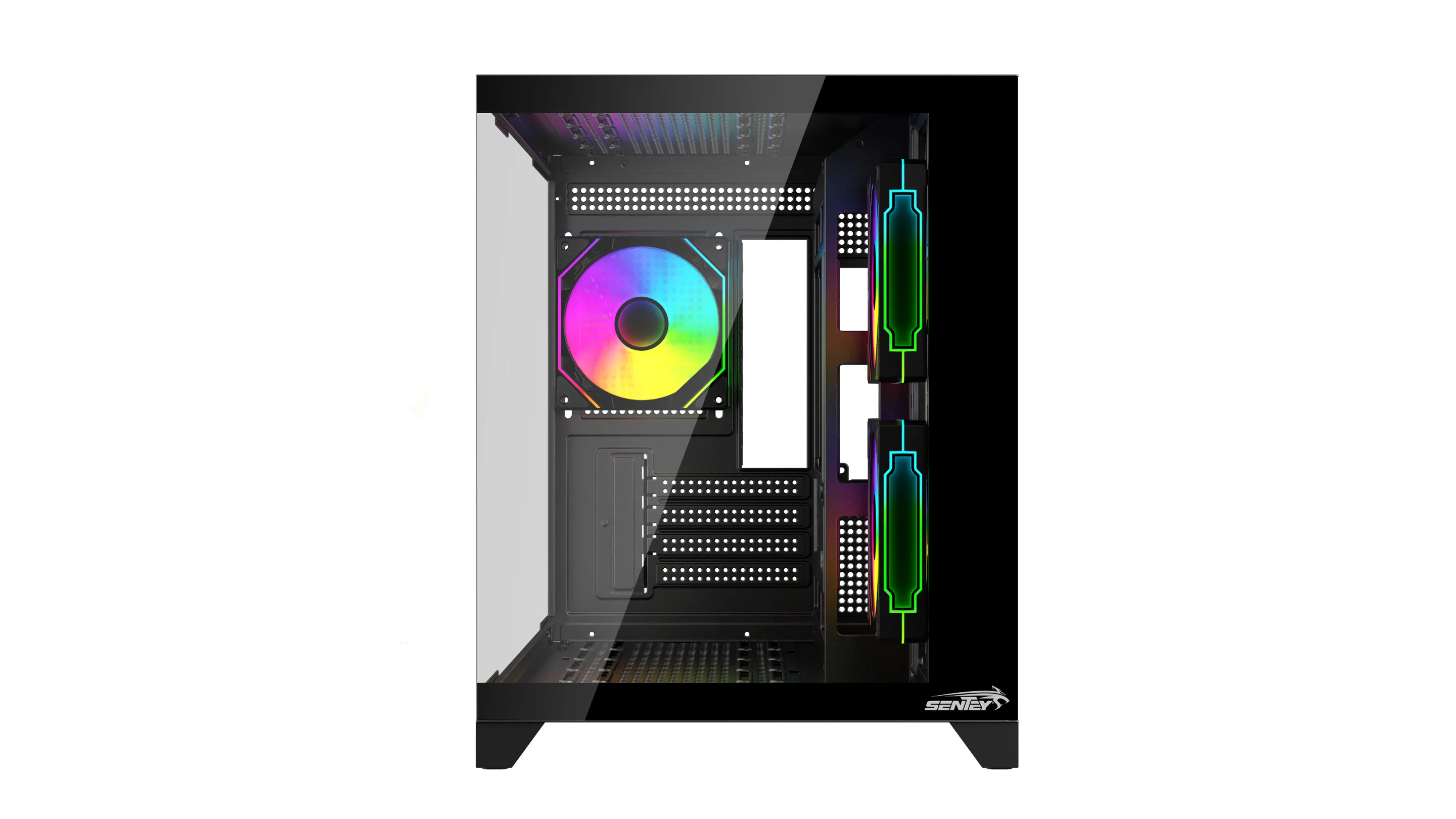 Gabinete Gamer Sentey A20 PWM X3 Fan ARGB Black A20PWM-BLK