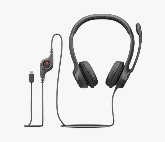 Perifericos Auricular Logitech H390 Black USB-C 981-001575