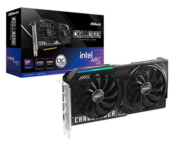 PLACA DE VIDEO INTEL ARC ASROCK B580 CHALLENGER 12GB B580 CL 12GO