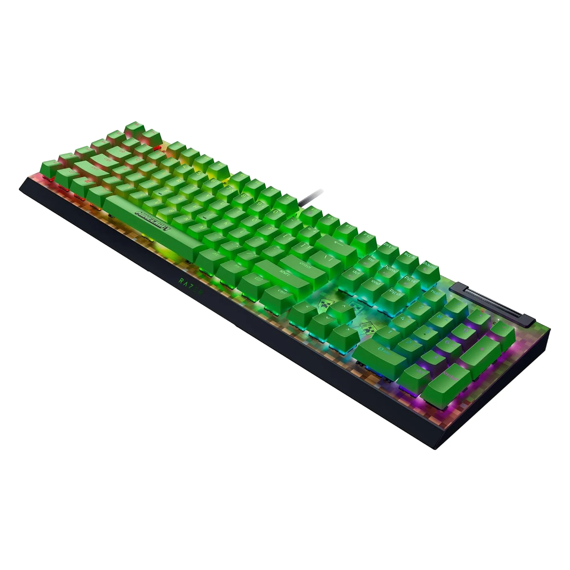 Perifericos Teclado USB Razer BlackWidow V4 X Minecraft Edition Switch Green Gamer Mecanico RZ03-04704100-R3M1