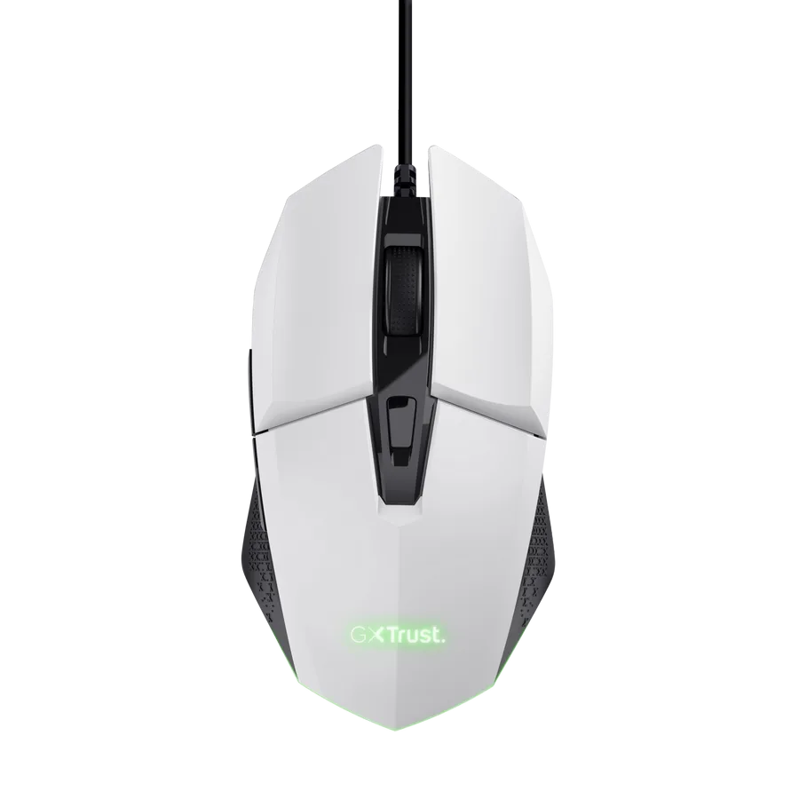 PERIFERICOS MOUSE USB TRUST FELOX WHITE GAMER GXT 109W