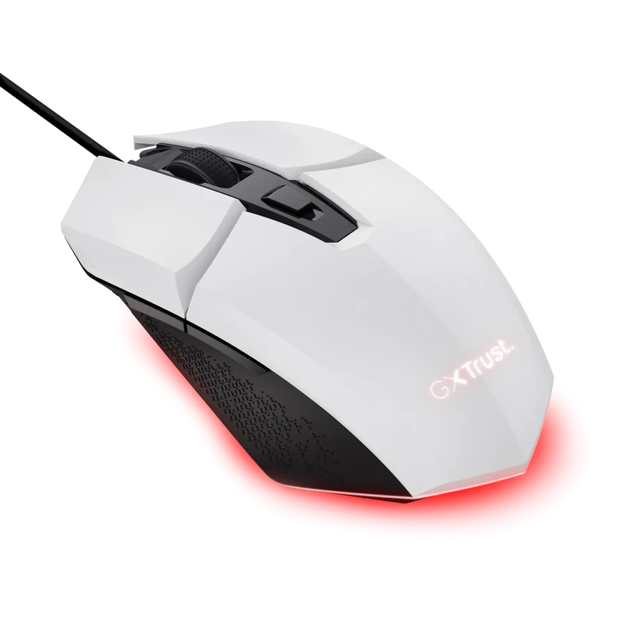 Perifericos Mouse USB Trust Felox White Gamer GXT 109W