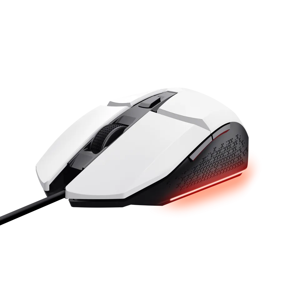 Perifericos Mouse USB Trust Felox White Gamer GXT 109W