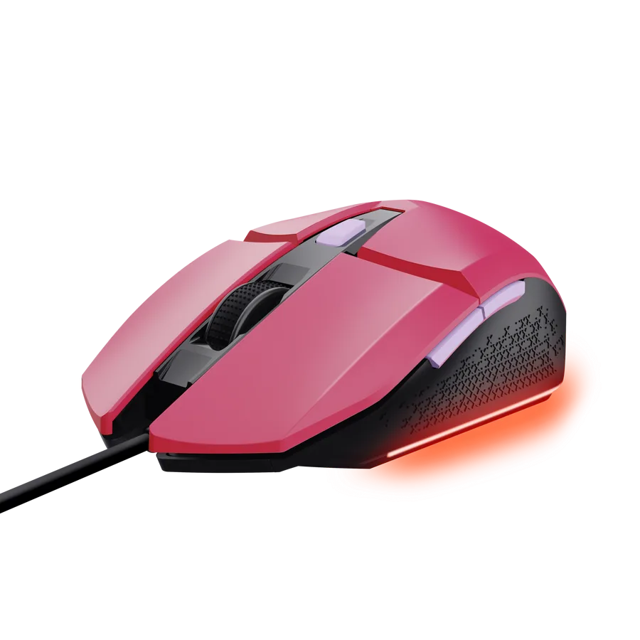 Perifericos Mouse USB Trust Felox Pink Gamer GXT 109P