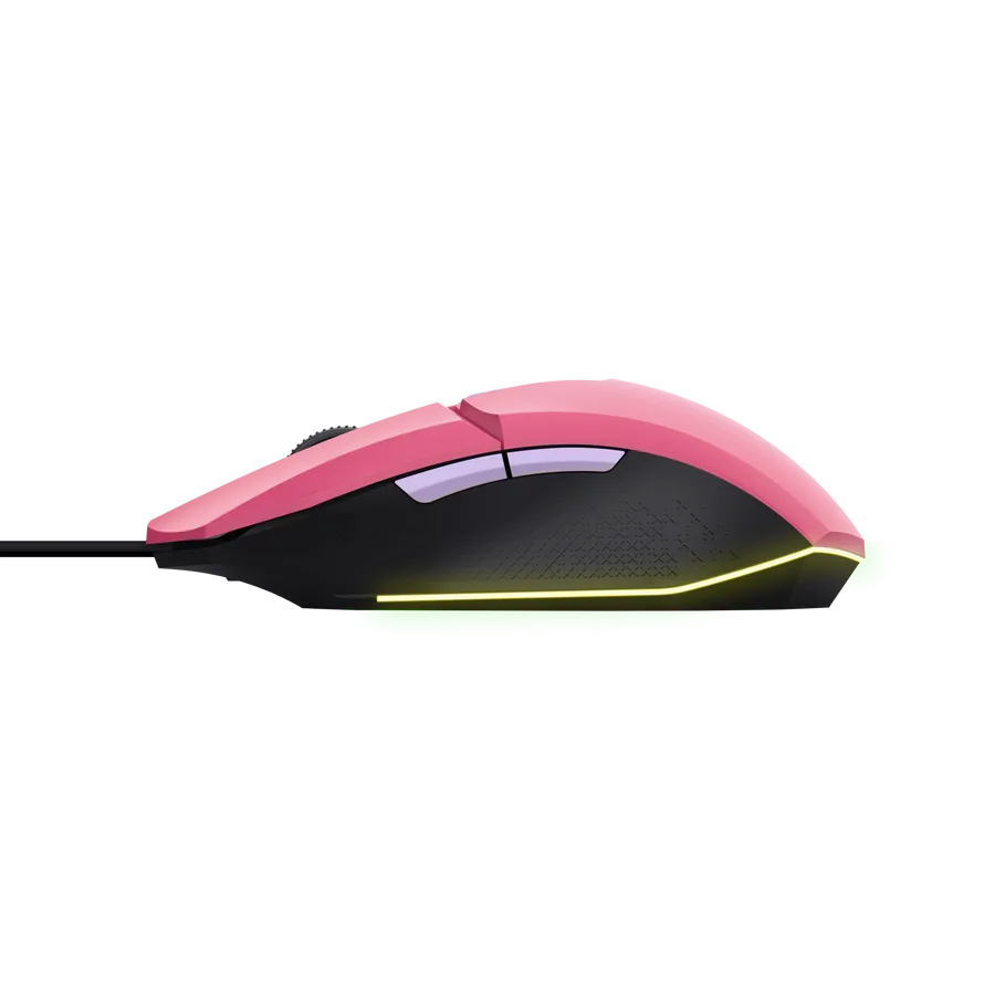 Perifericos Mouse USB Trust Felox Pink Gamer GXT 109P