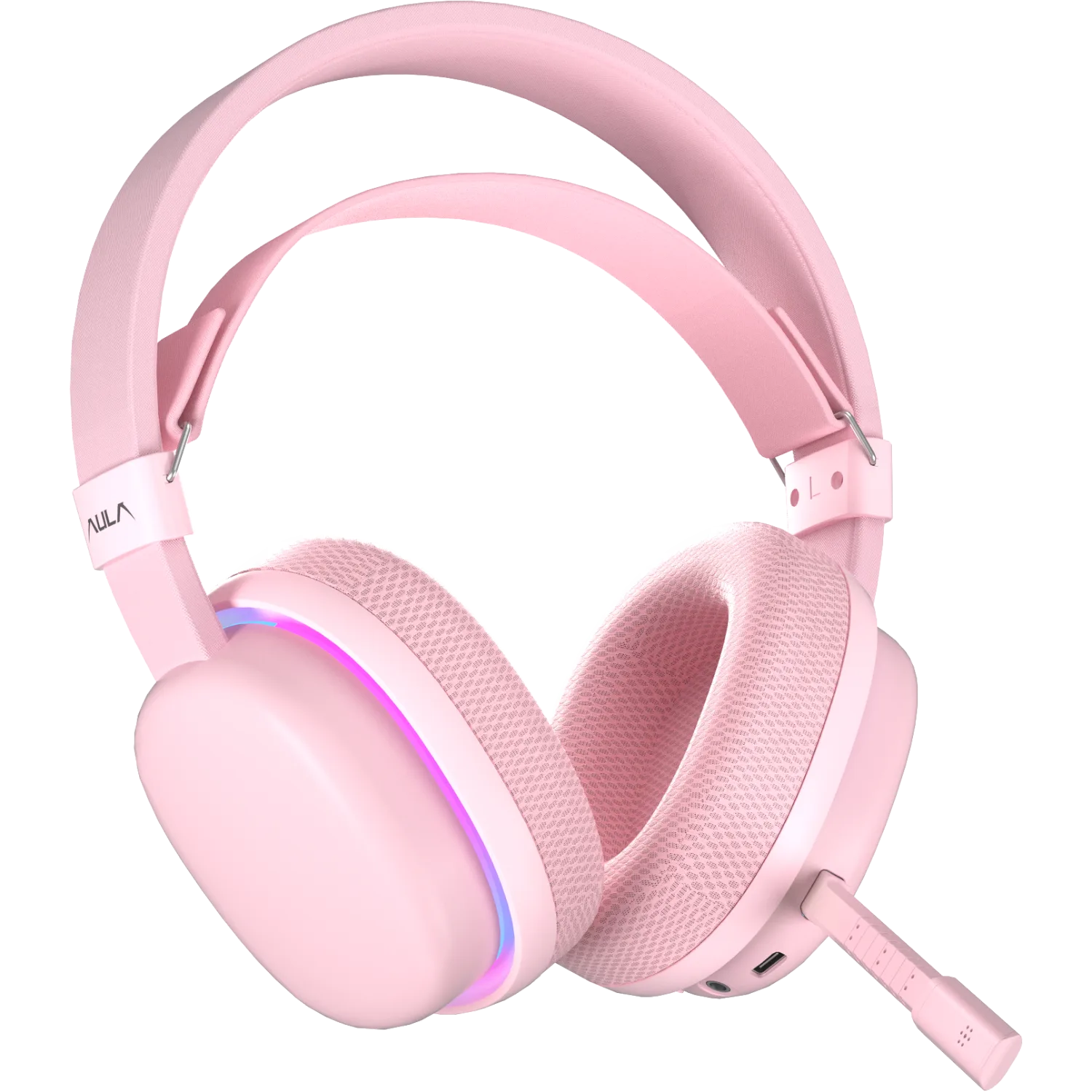 Perifericos Auricular Aula G7 Pink Wireless Gamer