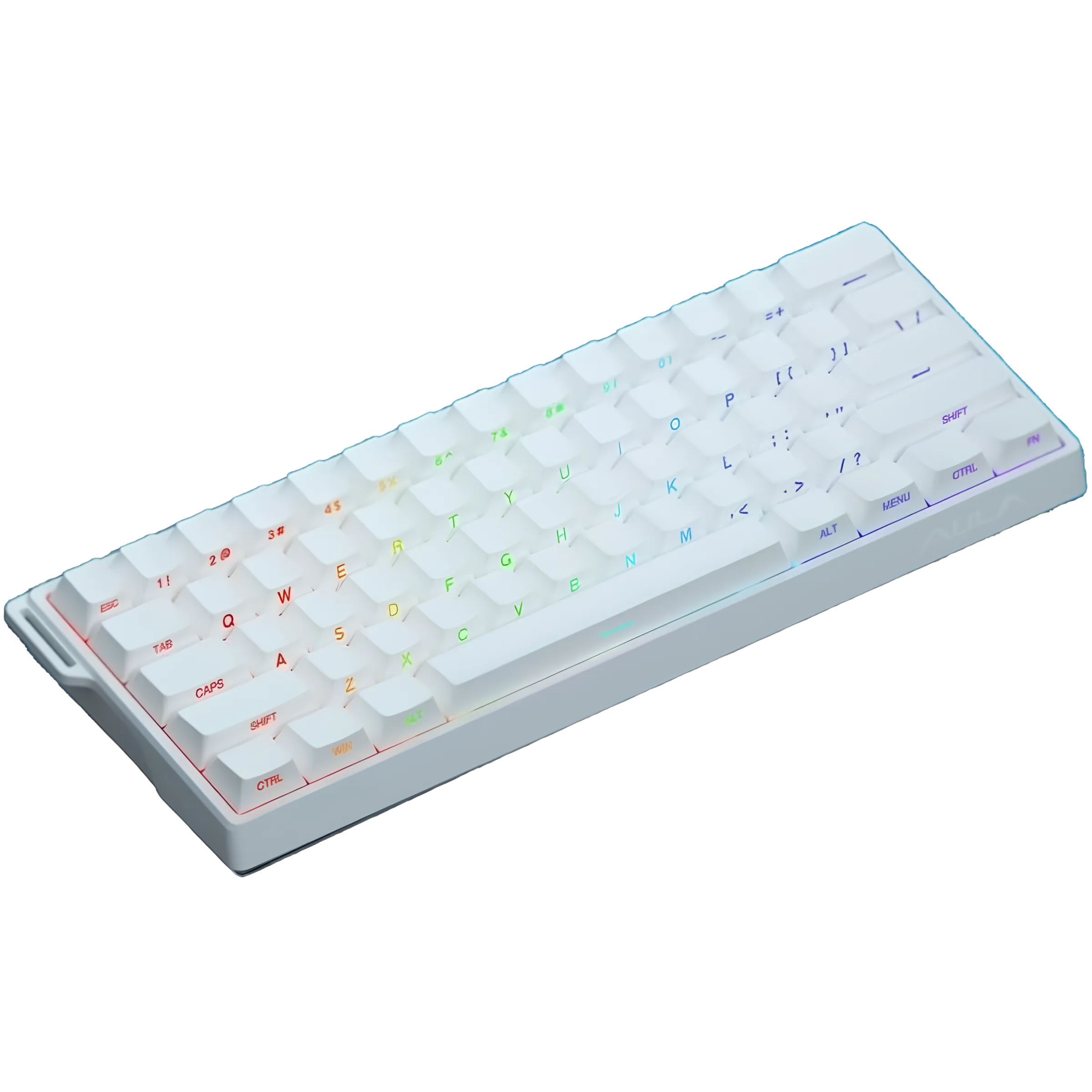 Perifericos Teclado USB Aula WIN60HE White Switch Greywood Gamer Magnetico