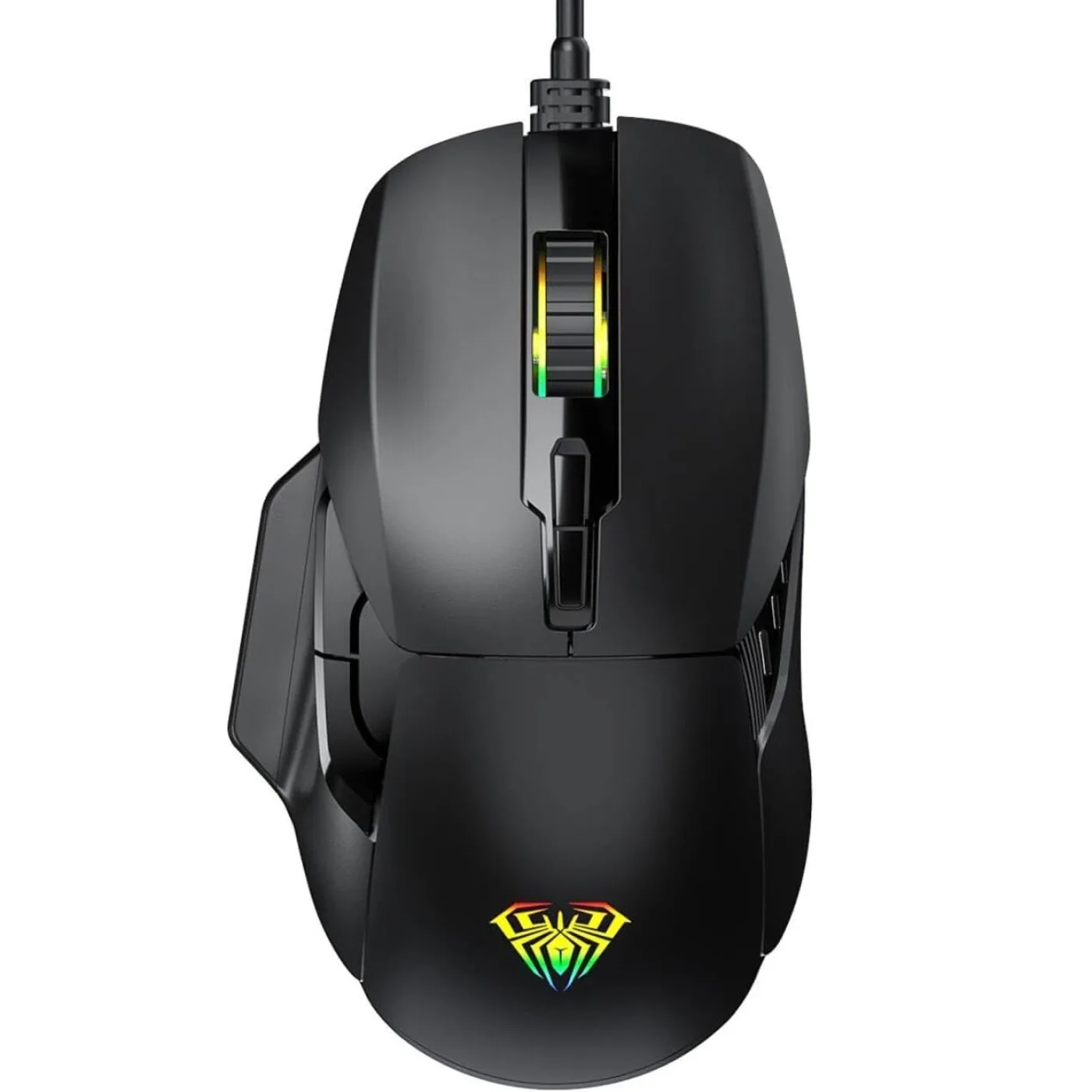 PERIFERICOS MOUSE USB AULA F815 BLACK GAMER