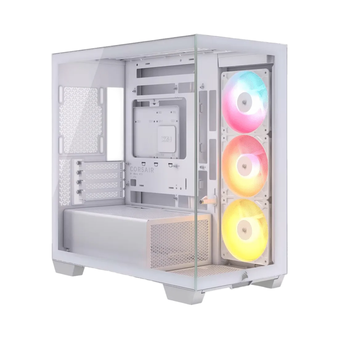 GABINETE GAMER CORSAIR 2800X RS-R Z3 FAN ARGB WHITE CC-9011348-WW