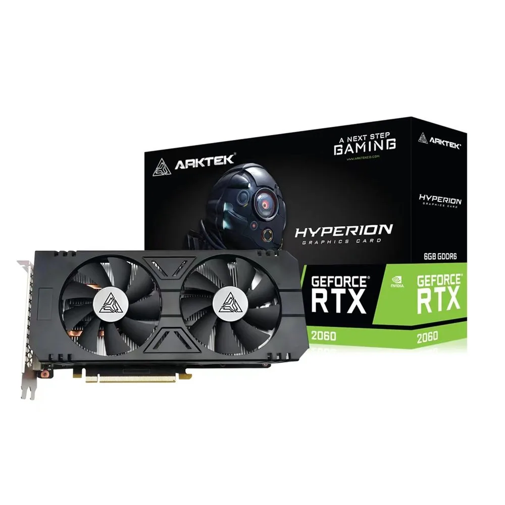 PLACA DE VIDEO NVIDIA GEFORCE ARKTEK RTX 2060 HYPERION 6GB AKN2060D6S6GH1