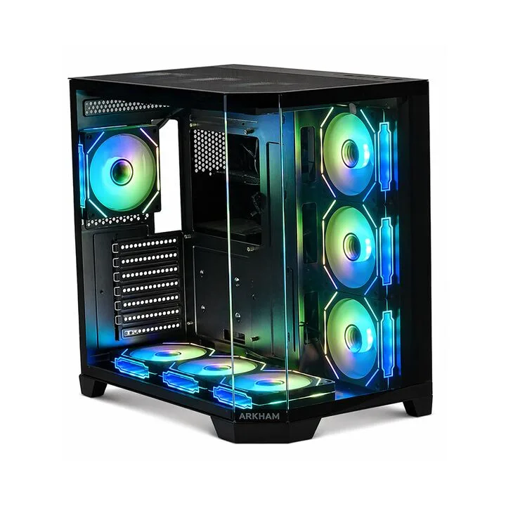 Gabinete Gamer Arkham Procyon V2 X7 Fan ARGB Black