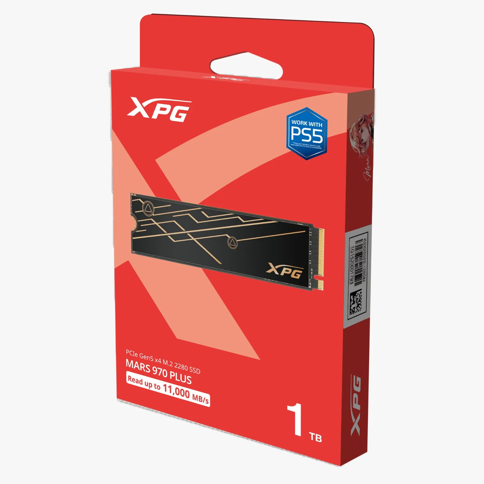 Almacenamiento Disco Solido SSD NVMe XPG 1TB Mars 970 Plus PCIe 5.0 M.2 SMAR-970PL-1TCS