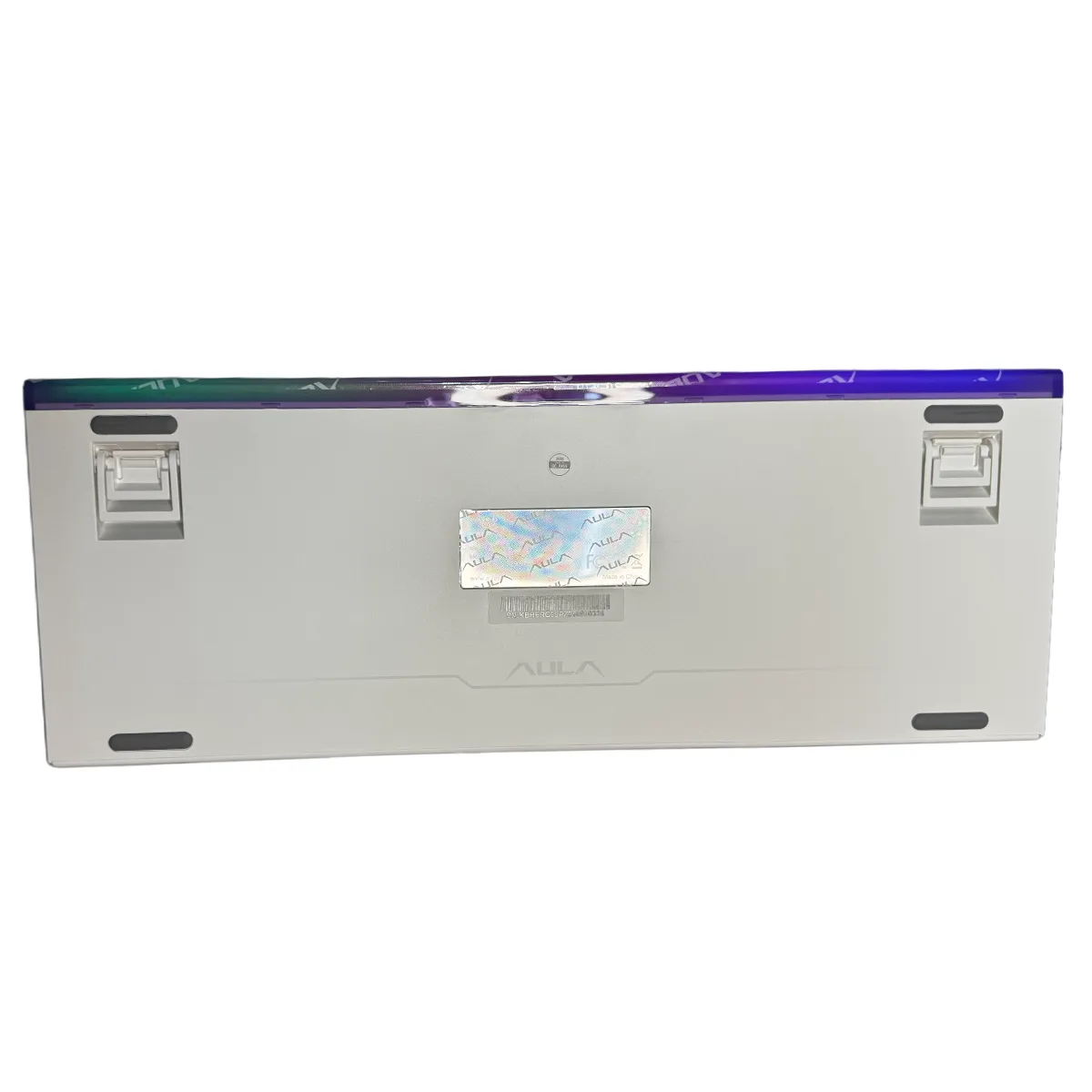 Perifericos Teclado USB Aula Hero 99 White + Purple RGB Switch Wing Chun Gamer Magnetico