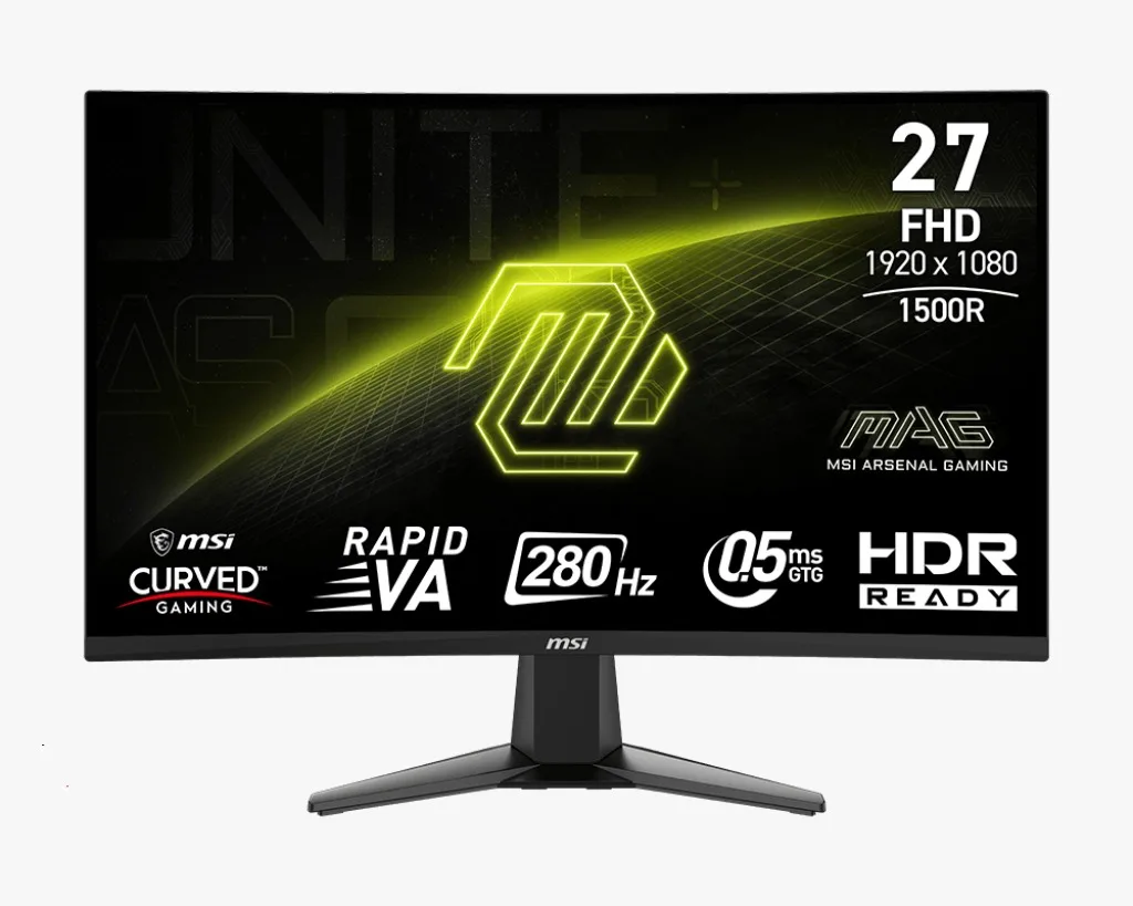 MONITOR 27 MSI 280HZ FULL HD 0.5MS CURVO MAG 276CXF