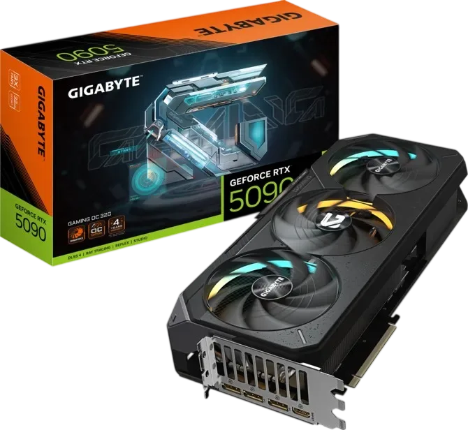 PLACA DE VIDEO NVIDIA GEFORCE GIGABYTE RTX 5090 GAMING OC 32G GV-N5090GAMING OC-32GD