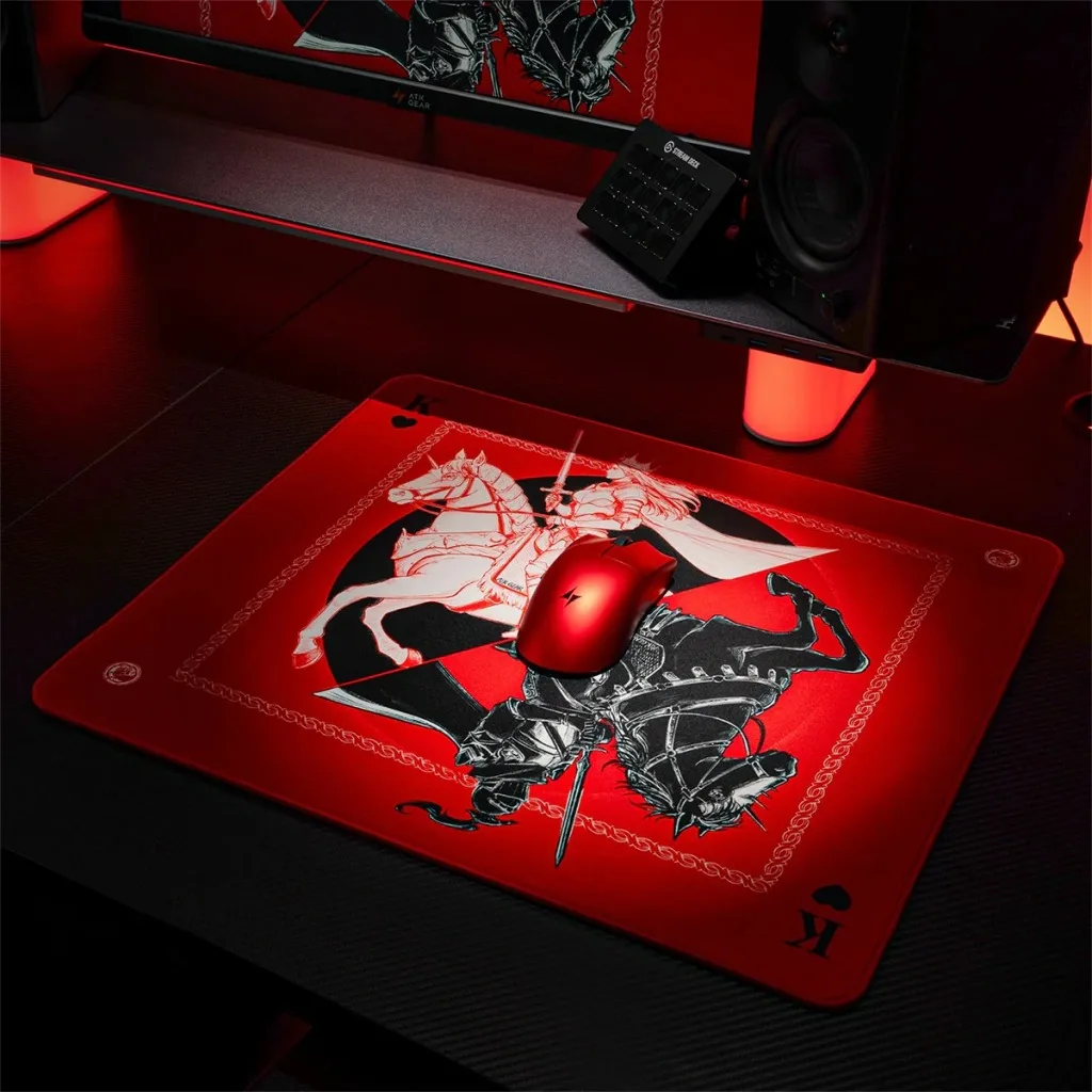 Perifericos Pad Mouse ATK Knight Zodiac Red L 490x420x4mm