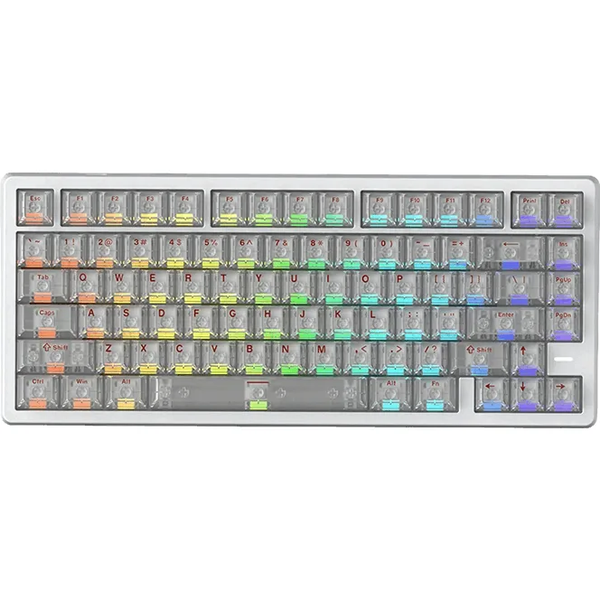 PERIFERICOS TECLADO USB IROK MARS75 PRO WHITE RGB SWITCH STARLIGHT GAMER MAGNETICO