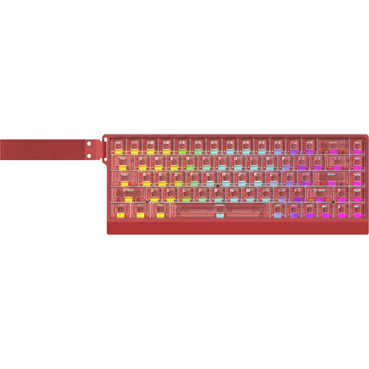PERIFERICOS TECLADO USB IROK MERCURY68 MAX RED CLEAR RGB SWITCH STARLIGHT GAMER MAGNETICO