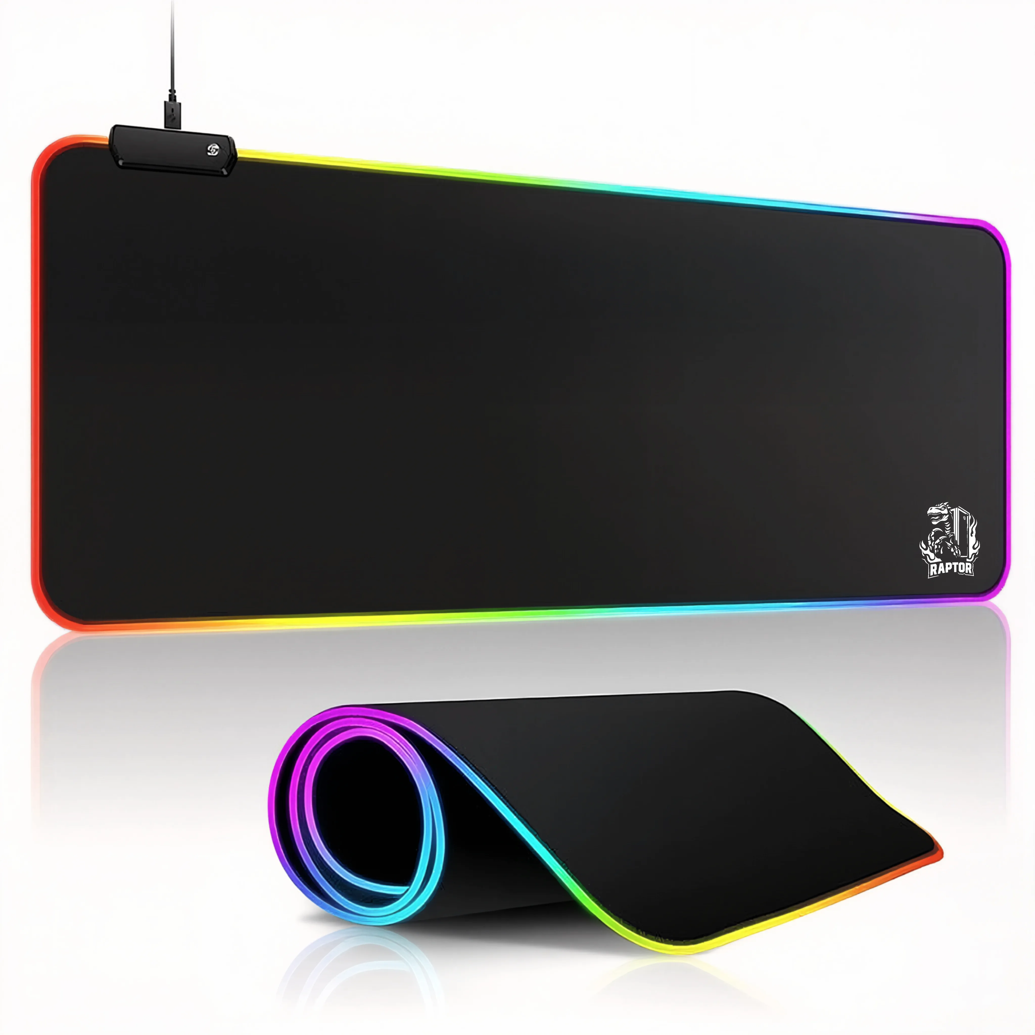 PERIFERICOS PAD MOUSE RAPTOR ULTRA GLIDE RGB 900X400X3MM XL RAP-MOU-PAD-AD-9403-RGB