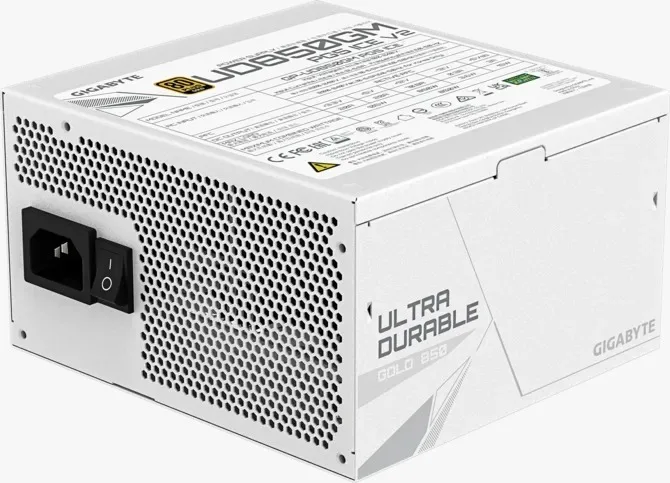 Fuente Certificada Gigabyte 850W UD White ICE V2 80 Plus Gold Full Modular GP-UD850GM PG5 ICE — foto 4