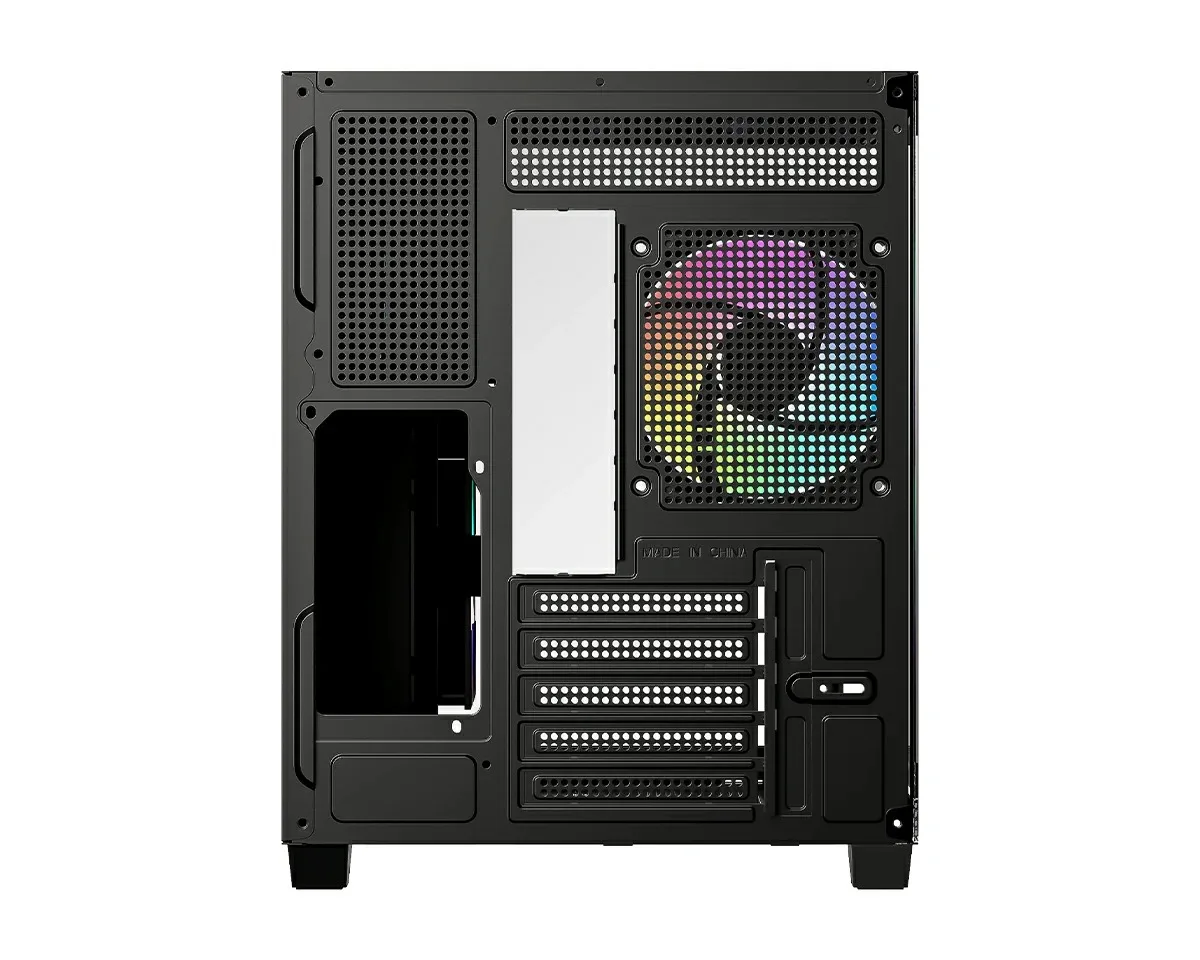 Gabinete Gamer ID-Cooling View 500 X3 Fan ARGB Black