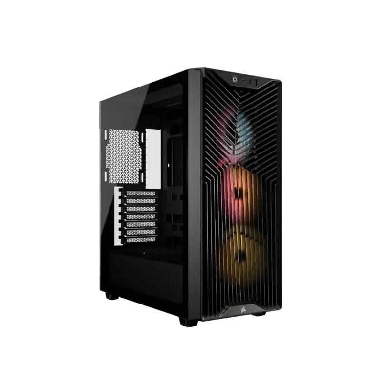 GABINETE GAMER CORSAIR 3200D RS X3 FAN ARGB BLACK CC-9011344-WW