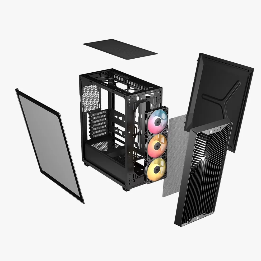 Gabinete Gamer Corsair 3200D RS X3 Fan ARGB Black CC-9011344-WW