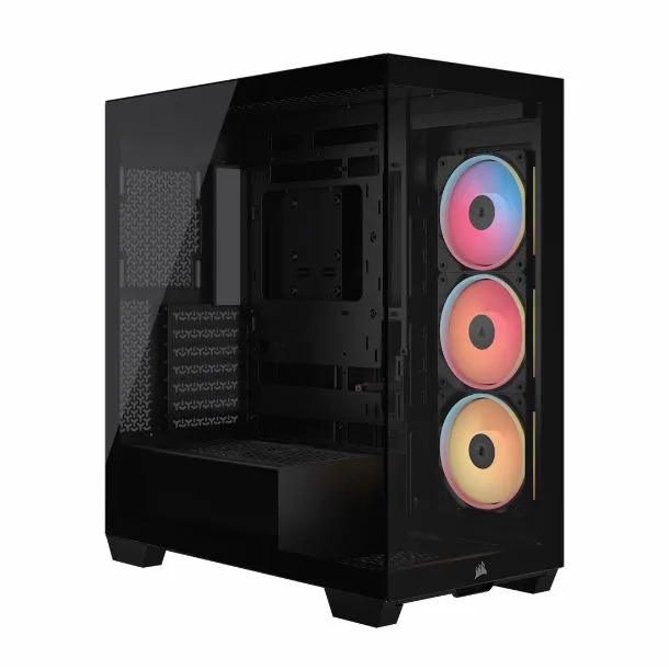 GABINETE GAMER CORSAIR 2800X RS-R X3 FAN ARGB BLACK CC-9011347-WW