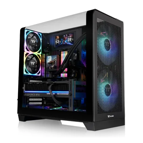 GABINETE GAMER THERMALTAKE VIEW 390 AIR X2 FAN BLACK CA-11F-00M1WN-00