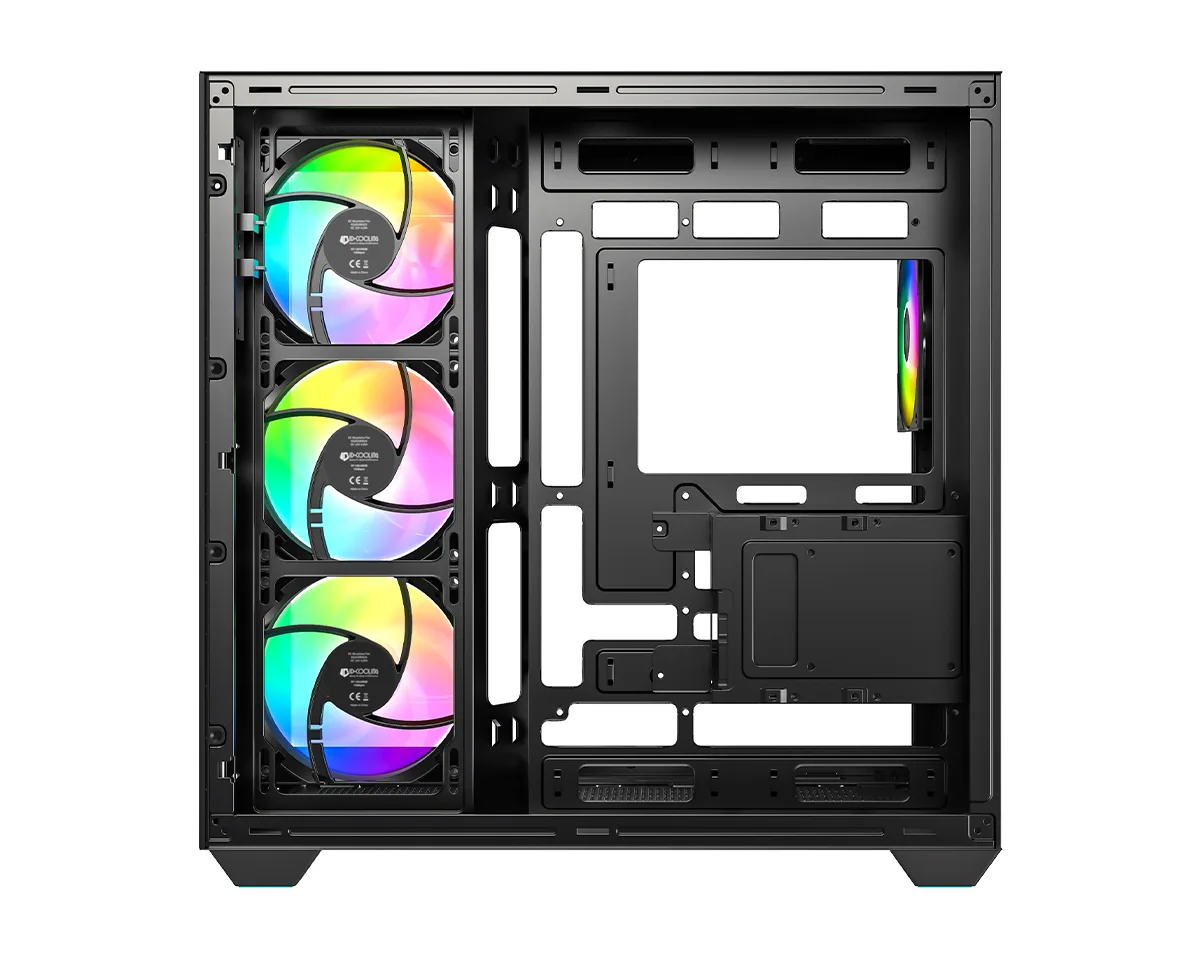 Gabinete Gamer ID-Cooling View 510 X4 Fan ARGB Black