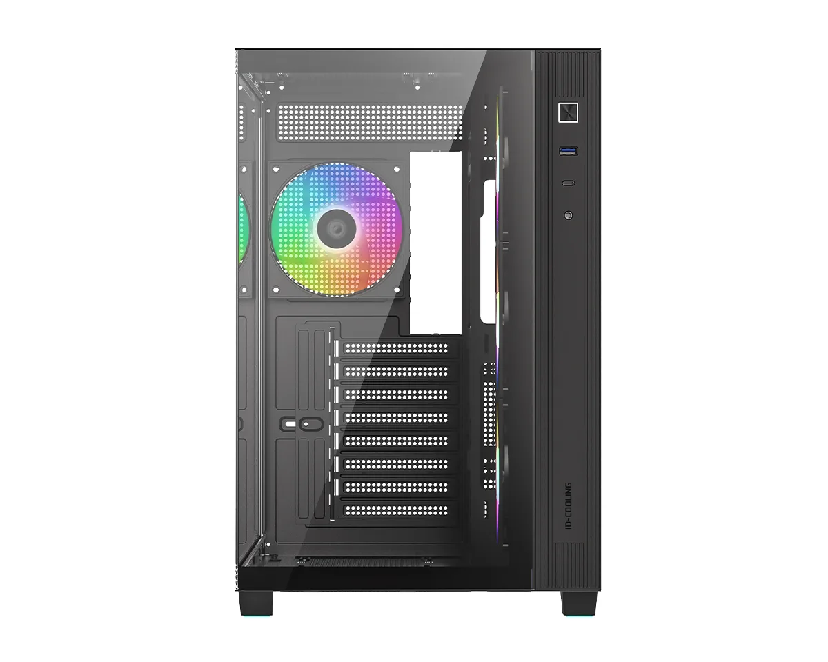 Gabinete Gamer ID-Cooling View 510 X4 Fan ARGB Black