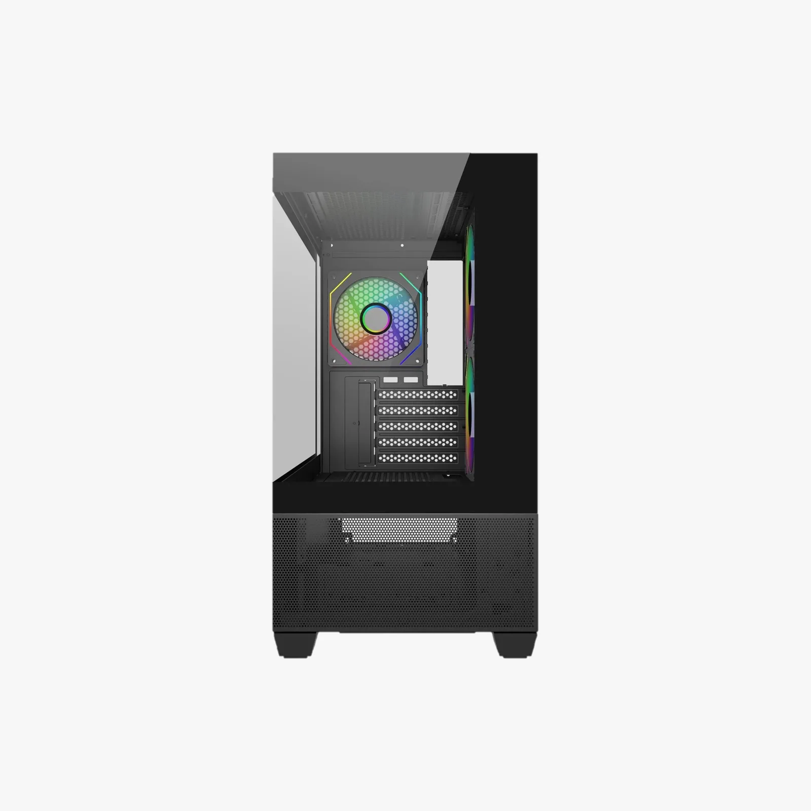 Gabinete Gamer Cooler Master Elite 490 X3 Fan ARGB Black E490-KHNN-500