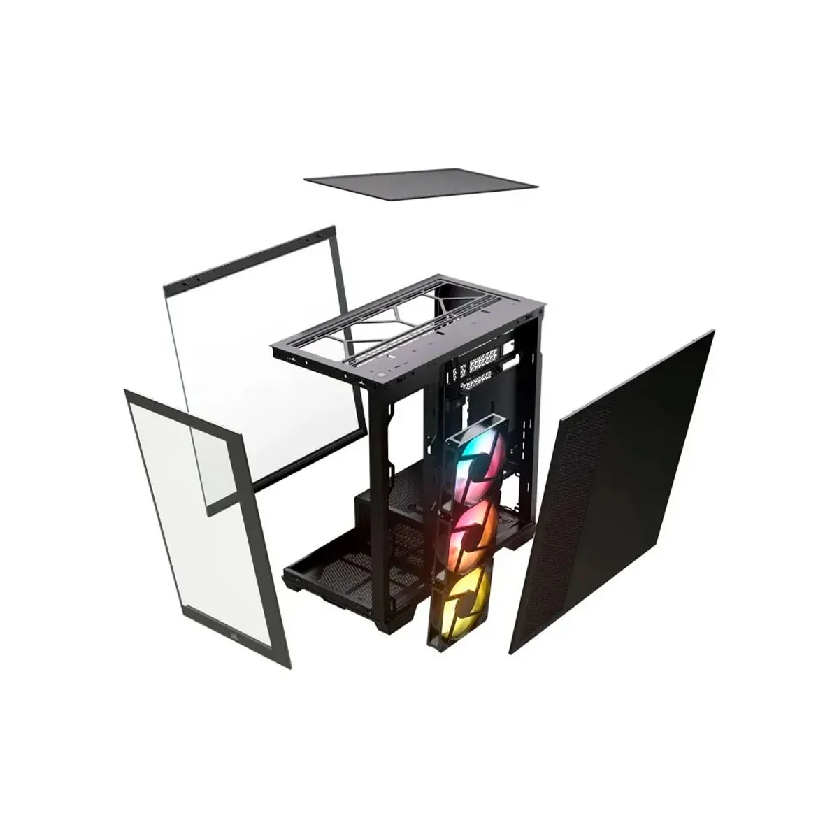Gabinete Gamer Corsair 2800X RS-R X3 Fan ARGB Black CC-9011347-WW