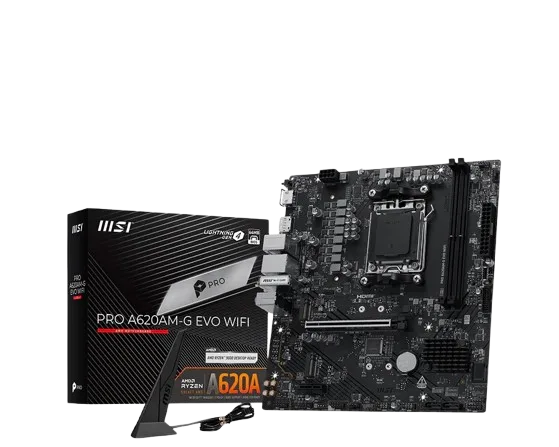 MOTHERBOARD AMD MSI PRO A620AM-G EVO WIFI AM5