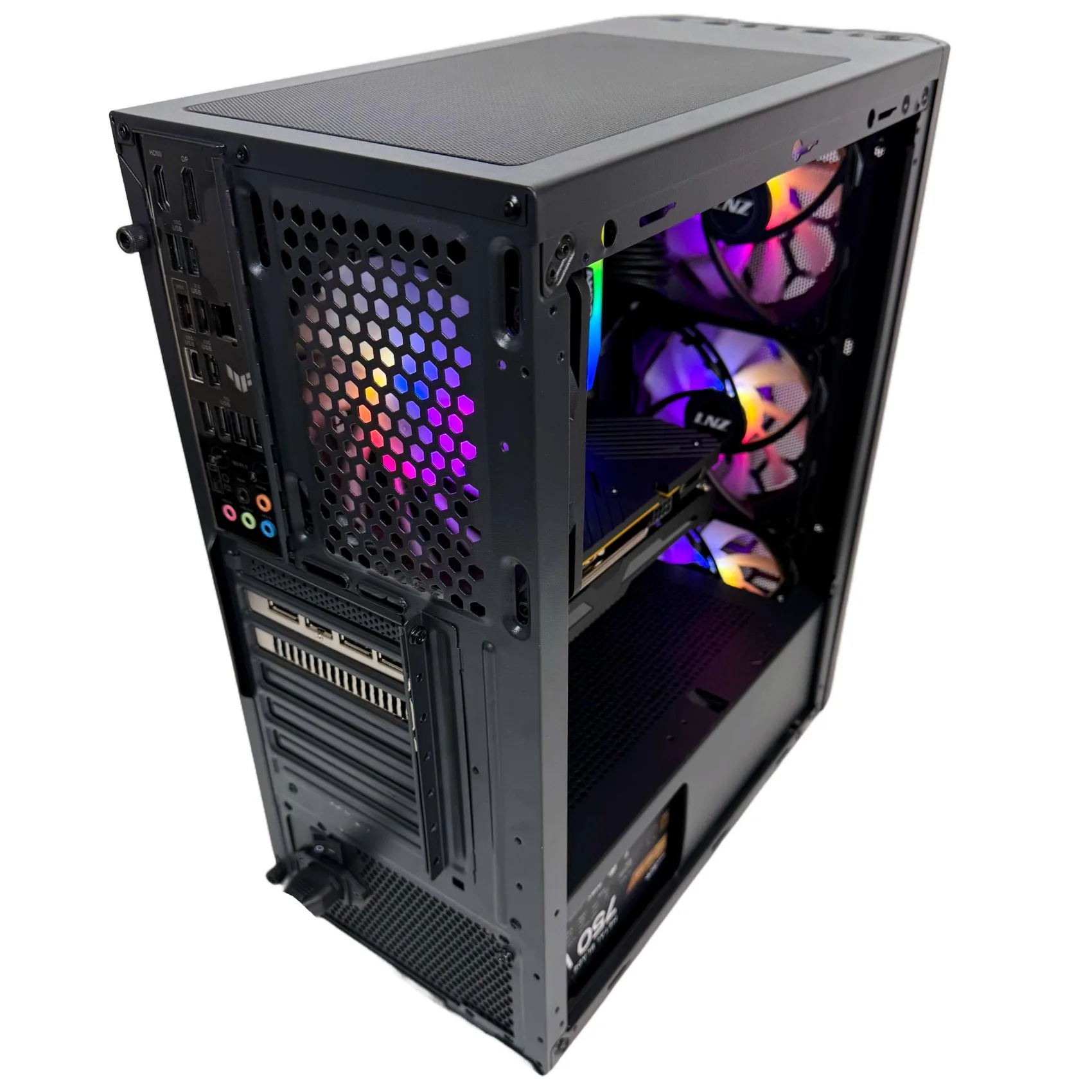Gabinete Gamer LNZ L10 X4 Fan ARGB Black L10-ARGB-BLK