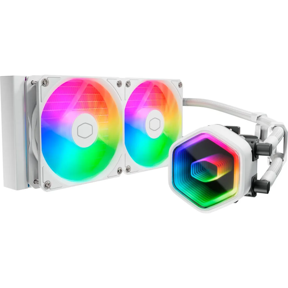 REFRIGERACION WATER COOLER COOLER MASTER MASTERLIQUID 240L CORE II WHITE ARGB MLW-D24M-A18PA-RW