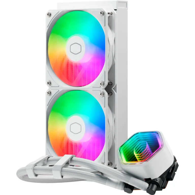 Refrigeracion Water Cooler Cooler Master MasterLiquid 240L Core II White ARGB MLW-D24M-A18PA-RW — foto 4